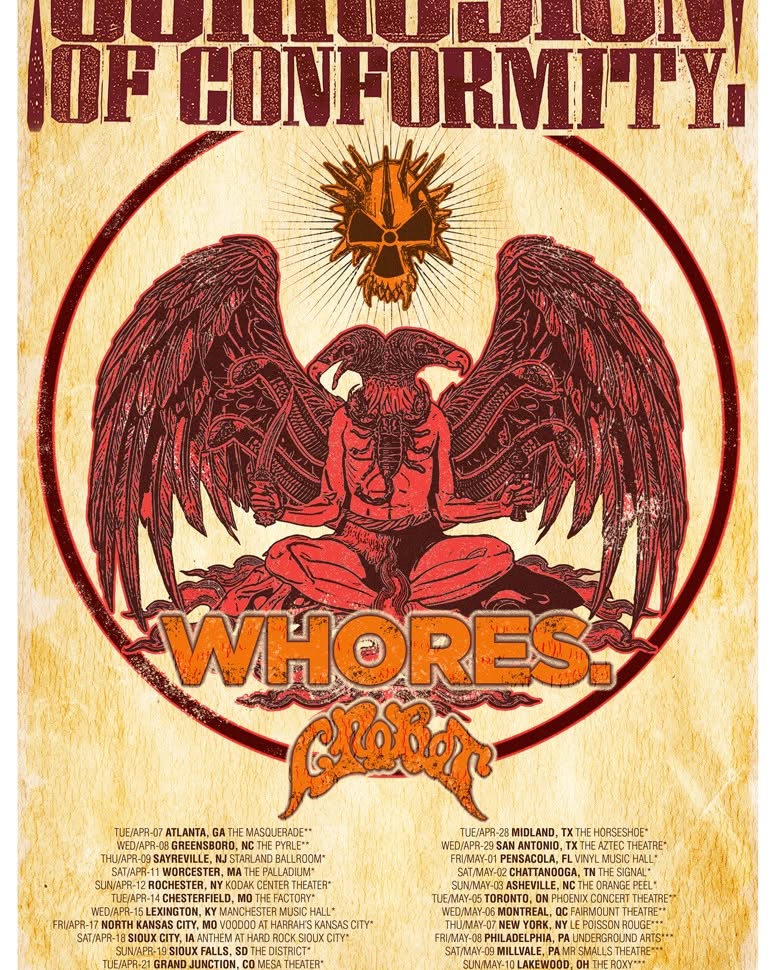 Corrosion Of Conformity Tour Poster 2026